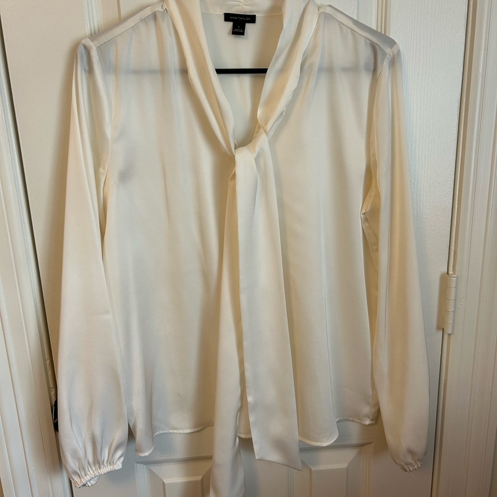 Ann Taylor Cream Blouse